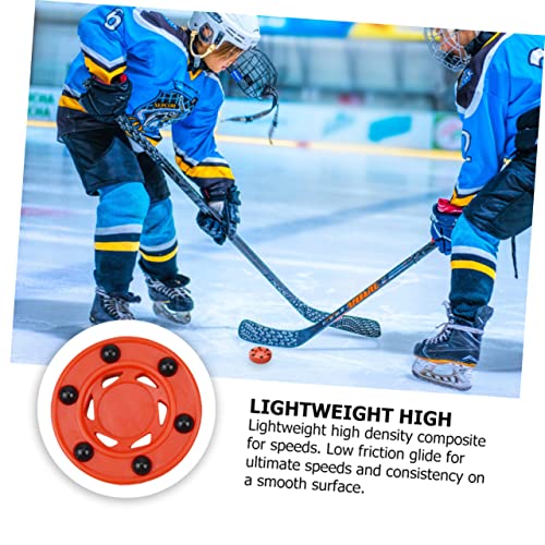 Yardwe 3 Peças Bola De Hóquei De Rua Puck Equipamento De Hóquei No Gelo Bola De Hóquei Para Praticar