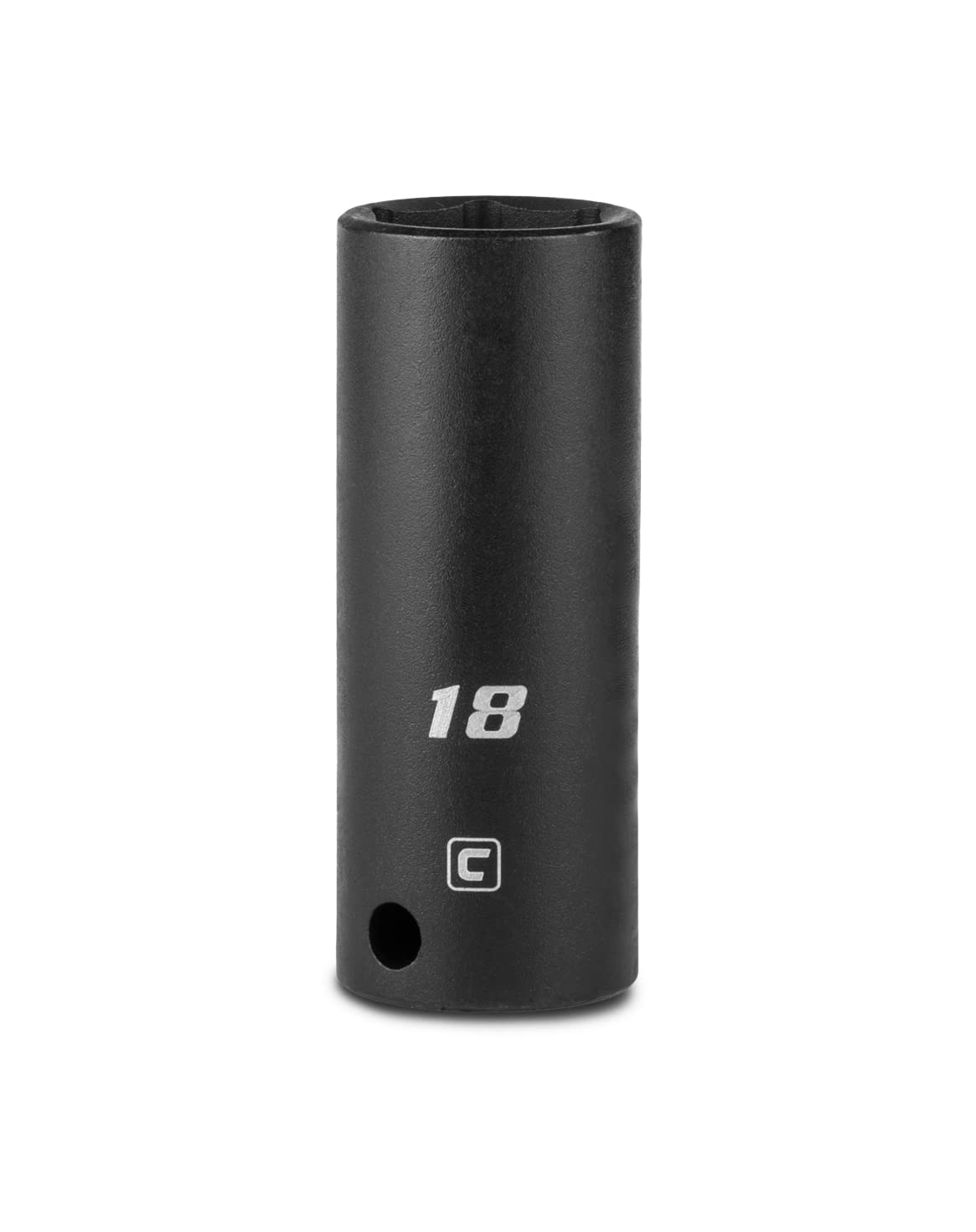 Capri Tools Deep Impact Socket, 3/8-Inch Drive, 6-Point, Metric (18 mm)