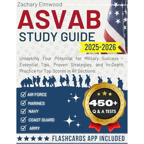 ASVAB Study Guide 2025-2026 Audiolibro Por Zachary Elmwood arte de portada