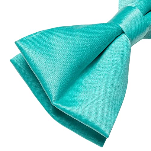 Image of YourTies Bow Ties for Men Pretied Bowties Solid Color Satin Bow Tie Formal Business Tuxedo Wedding Party Prom
