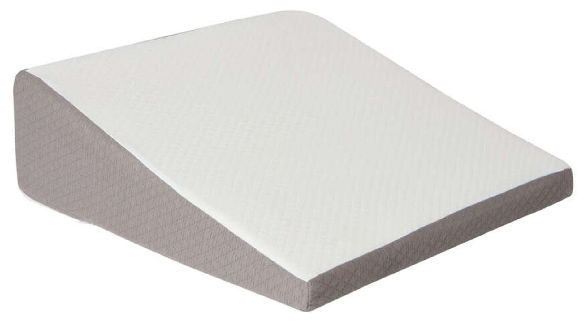 Towelbay White Wedge Pillow Back Support Premium Foam Bed Wedge Orthopedic Pillow Ideal For Reading Sleeping Circulation, Acid Reflux Heartburn