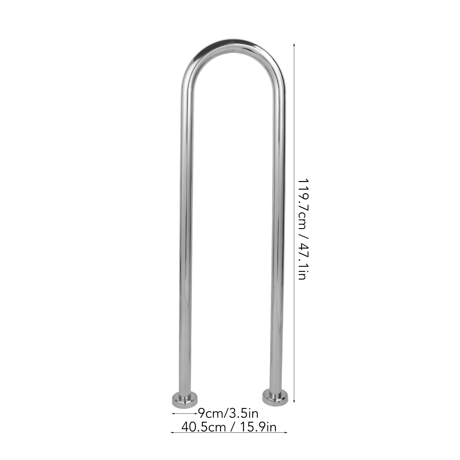 Pasamanos de Seguridad para Jacuzzi, Pasamanos Lateral, en Forma de U, de Acero Inoxidable 304, Anticaída, para Piscina, Barra de Agarre de Seguridad para Marina, Muelles, Cubiertas, Barcos, Piscinas,