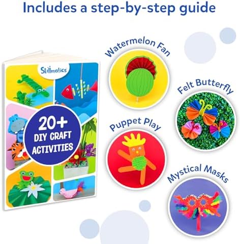 Skillmatics Ultimate Art & Craft Kit for Kids - 2000+ Pieces, DIY Craft Supplies with Step-by-Step Guide, Creative Activity Set & Gifts for Girls & Boys Ages 6, 7, 8, 9, 10, 11, 12, 13 - 3