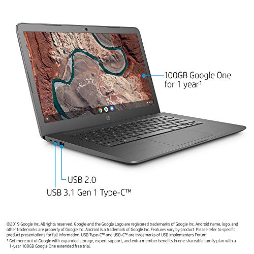 Hp 14Inch Chromebook Amd Dual-Core A4-9120C Processor, 4Gb Ddr4 Memory, 32Gb Emmc Storage, Amd Radeon R4 Graphics, Chrome Os-Gray(Renewed) #TOP2