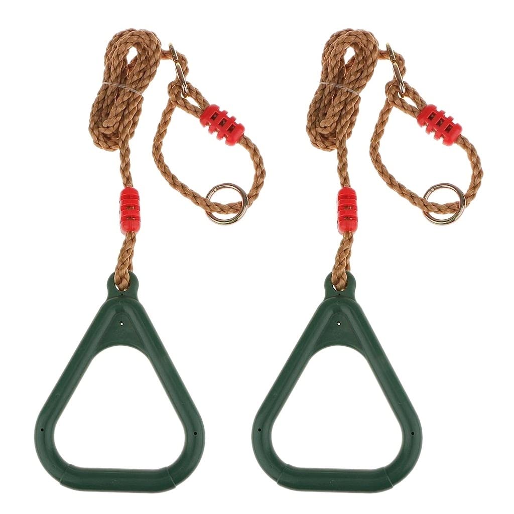 Anelli Calisthenics Anelli di Allenamento della Forza in plastica Triangolare con Cinturini Fibbie Home Gym Fitness Tool 4 Colori Disponibili Anelli Ginnastica