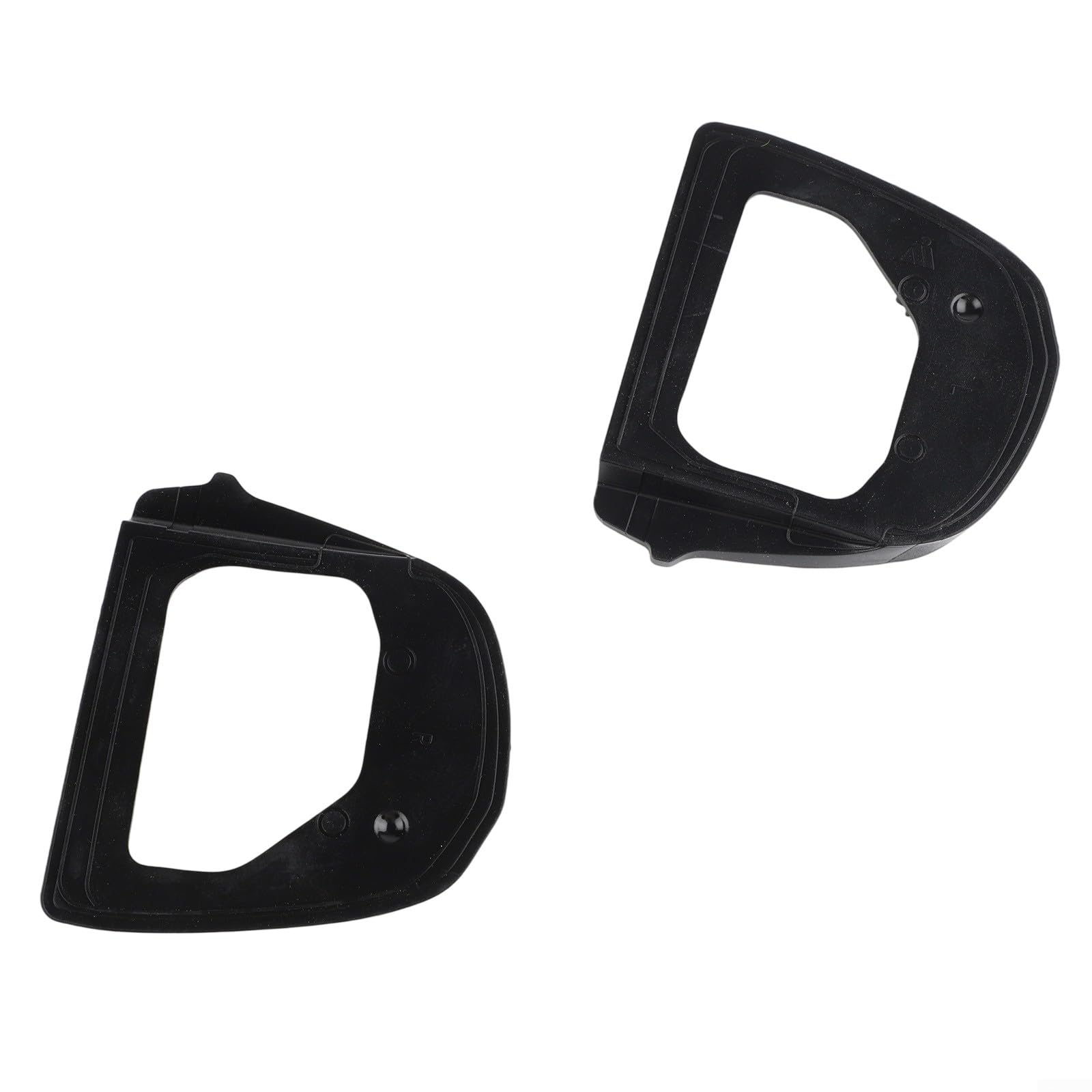 Feegow Par de juntas de goma para espejo exterior para – Clase A W169 Clase B W245, kit de sello de repuesto ABS negro compatible con OEM 1698100376 1698101376