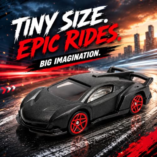 Image of Premium Black Series Diecast Metal Toy Cars Set of 5|Free Wheel Vehicles | Lamborghini|McLaren|Ford GT|Dodge Viper| Toys for Kids & Collectors| 1:64 Scale Models | Birthday Gift| Pack of 5