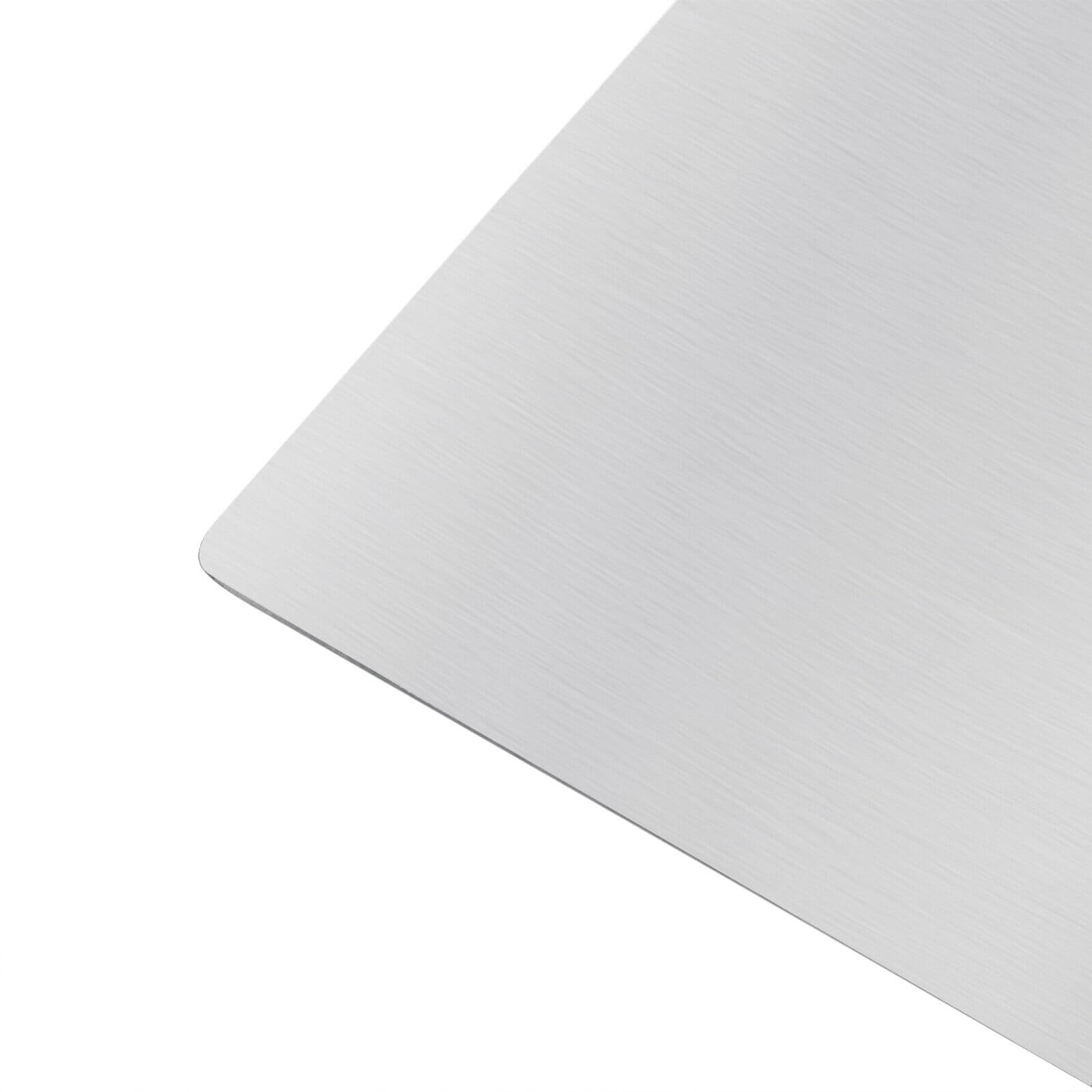 Keukenwerkblad, snijplank, 70 x 50 cm, roestvrijstalen snijplank voor keuken, gebak, plank voor vlees, groenten, brood, snijmatten