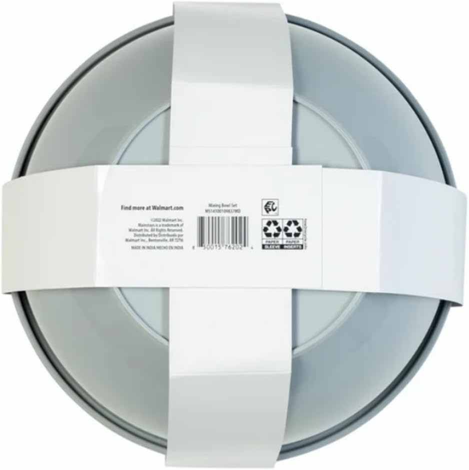 10-Piece Plastic Mixing Bowl Set with Lids (Assorted)