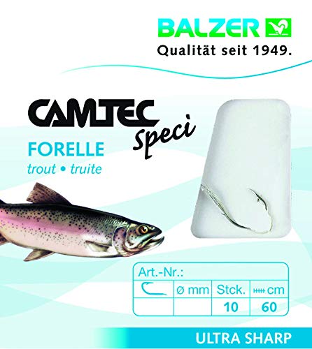 Balzer Camtec Forelle 60cm - 10 gebundene Angelhaken – Bild 3