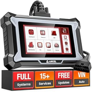 ANCEL DS200 Full System OBD2 Scanner with 15+ Reset Services - Oil/BMS/Brake Reset, DPF Regen, Injector Coding, ABS Bleeding, Free Lifetime Updates, Online Customer Service