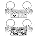 Nameinhea Matching Keychains for Couples Custom Keychain with Picture Calendar Keychain Set for Boyfriend Girlfriend (Style 1)