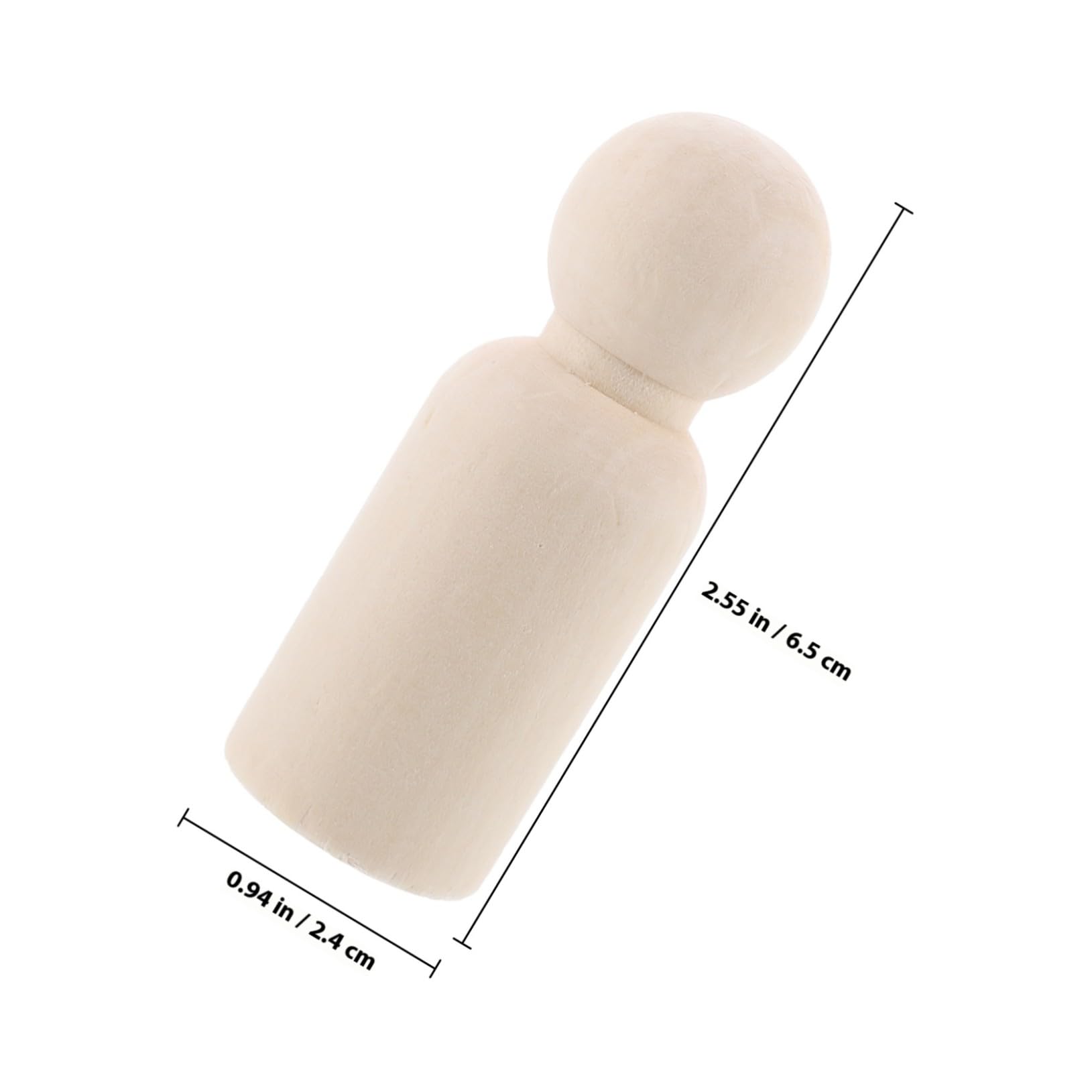 FUNNETOYU 50 Pièces Figurines Bois Vierges Poupées Bois à Monter Soi-même à Peindre Inachevés