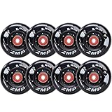 WSDAV Inline Skate Wheels with Bearings, 85A 72mm/76mm/80mm Indoor Outdoor Roller Skate Wheels, Wheel Replacement, Pack of 8,76MM