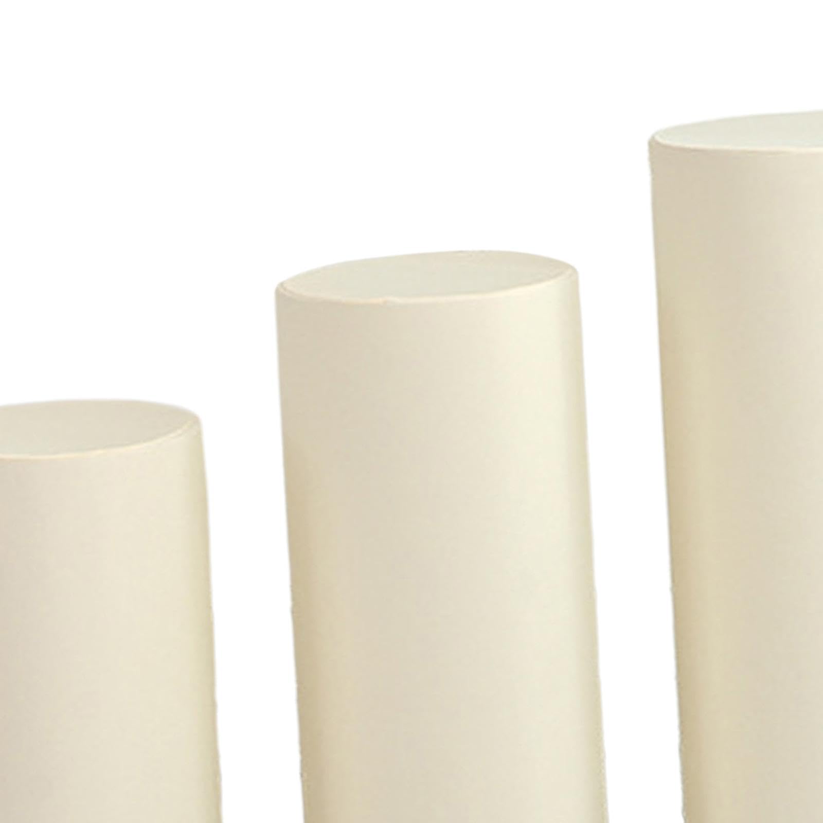 bnf® 3x Cylinder Plinth Stand Covers Decorative for Party Engagement Thanksgiving beige-picture-42