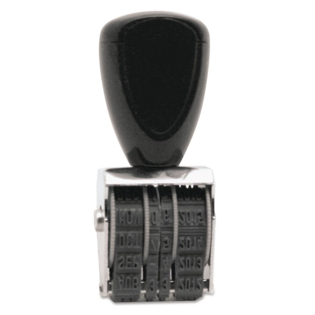 USSRD015 - Steel - U. S. Stamp & Sign QwikMark Rubber Date Stamp - Each