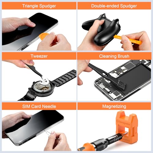 JOREST 117 in 1 Feinmechaniker Schraubendreher Set, Mini Werkzeug Set mit Torx Triwing Bits, Reparatur Kit für Macbook, Laptop, PC,RC, PS5, Switch, Xbox, iphone, Weihnachts geschenke für Männer