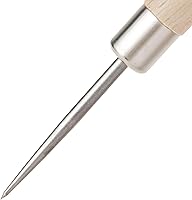 Vista 5 de KAKURI Herramienta de punzón para coser, raspar madera, cuero, punzón, encuadernación de libros, punzón afilado de acero inoxidable japonés