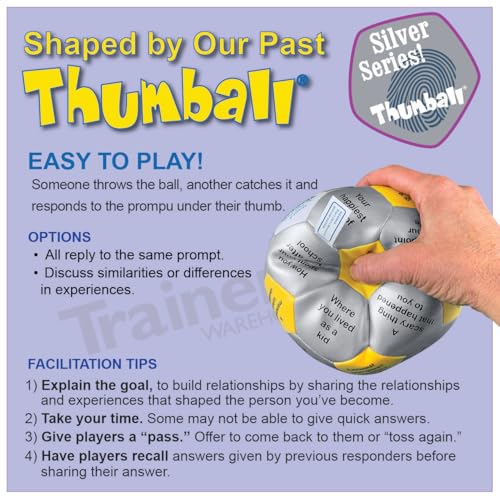 Image of Trainers Warehouse 6 inch Thumball Collection, 32 Prompts for Conversation, Team Building, Relationship and Training