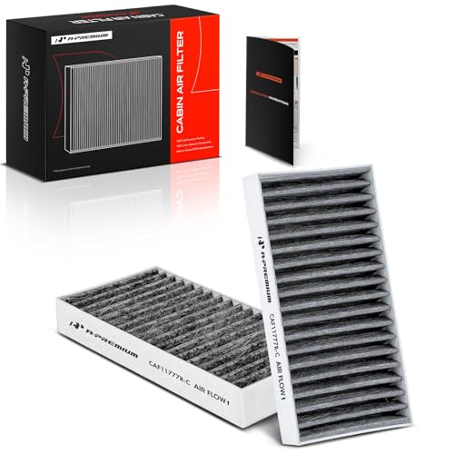 A-Premium 2-PC Cabin Air Filter with Activated Carbon Compatible with Jeep Models - Wrangler 2011 3.6L, Wrangler 2012-2017 3.8L, Wrangler JK 2018 3.6L