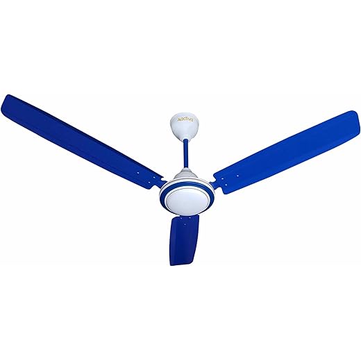 ACTIVA 1200mm Ceiling Fan, 410 RPM High Speed Air Delivery, Anti Dust Coating, Apsra Ceiling Fan with 2 Years Warranty - Blue