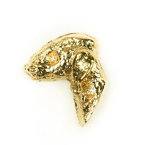 Épingle Bedlington Terrier en or 22 carats pour remplacer les broches ternes