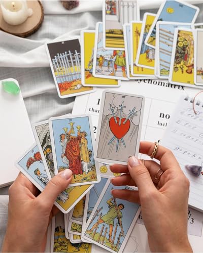 Image of Tarot Cards, Tarot Card Deck, Tarot Cards Deck 78 Original, Suitable for Family Party Games, Divination Tool Tarot Card, Excluding Guide Book (Cards+Box)