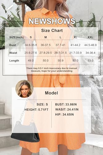Image of Newshows Women's Work Business Casual Outfits Tie Waist Midi Shirt Dress | Lightweight & Breathable Easy-care Fabric, Side Pockets, Decent Professional Attire, Church Office Funeral Outfits