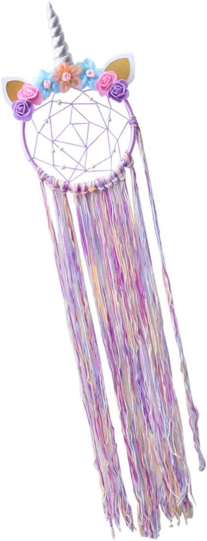 Amosfun 2pcs Catcher Hanging Pendant for Boy Girl Room Decor Handmade Purple Wall Decoration for Boys and Girls for Nursery and Bedroom