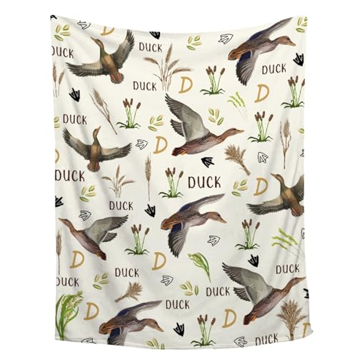 Mallard Duck Throw Blanket Ultra Soft Cozy Duck Animal Blankets for Women Men Cute Duck Blanket for Couch Bed Outdoor Duck Gifts for Duck Lovers 40