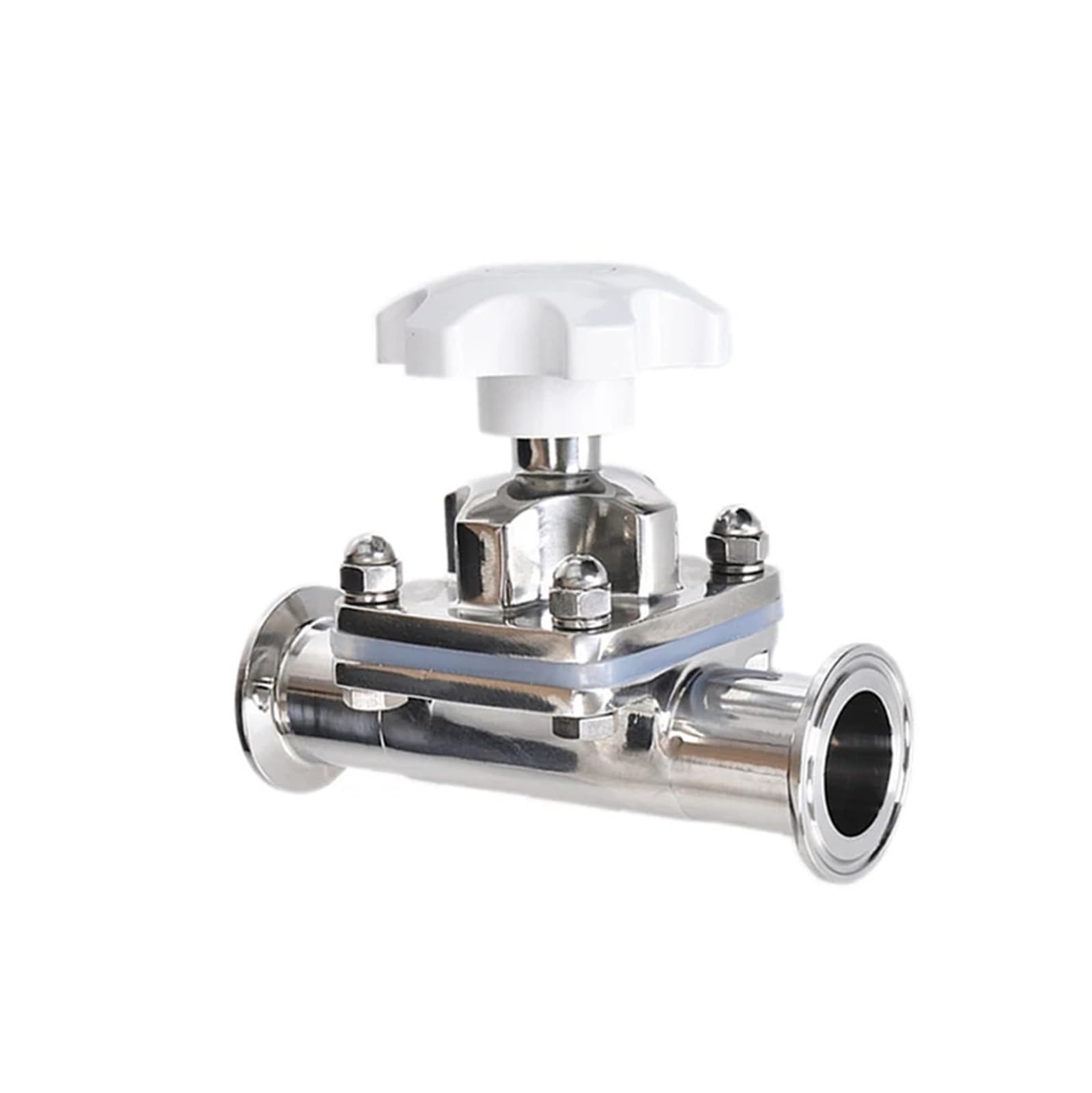 Valvola Valvola a sfera 1/2"- 1-1/2'' Valvola a membrana SS316 a 2 vie Valvola a sfera con ghiera Tri-Clamp(1/2")