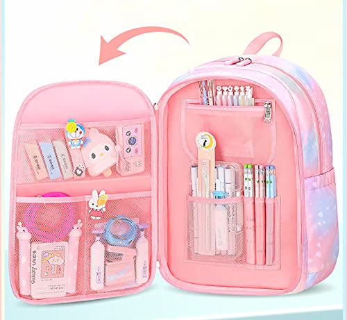 Cilrea Backpack For Girls,School Backpack For Girls Pink Kawaii Backpack Cute Rainbow Bookbag Girls Backpack Blue #TOP3