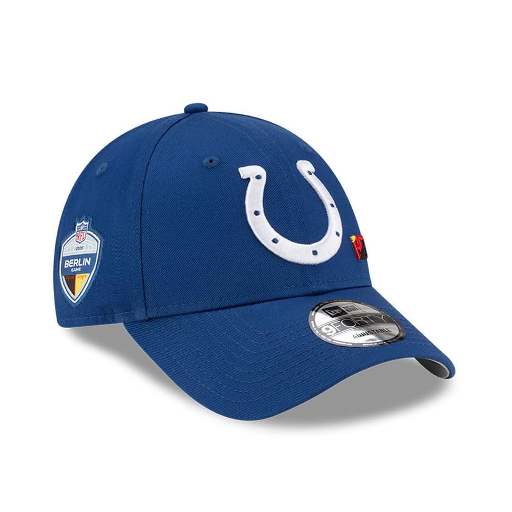 New Era Indianapolis Colts Berlin Games 9FORTY Adjustable Cap Blue