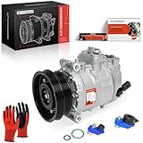 A-Premium Air Conditioner AC Compressor with Clutch Compatible with Volkswagen Jetta 2005-2014, Passat 2012-2014, Golf Beetle Cabrio R32 Rabbit & Audi TT RS Quattro