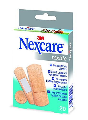 Nexcare 330902.8 - Tiras textile, 20 surtidas