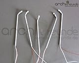 Material: Lampe aus Messing - stahlgrau / silber lackiert