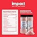 Impact - Fine Himalayan Pink Sea Salt - No Additives Rich in Trace Minerals Non-GMO Gluten-Free Ideal for Low-Carb Fasting Cooking - 1lb Shaker