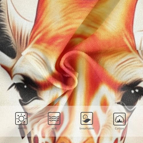 Cotton Girls Underwear Toddler Watercolor Giraffe Little Girl Panties Aesthetic Briefs Underpants 2t3