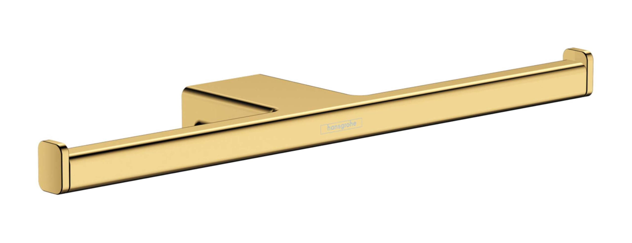 Hansgrohe Polished Gold Optic Addstoris Double Roll Holder, Polished Gold-Optic, 41748990