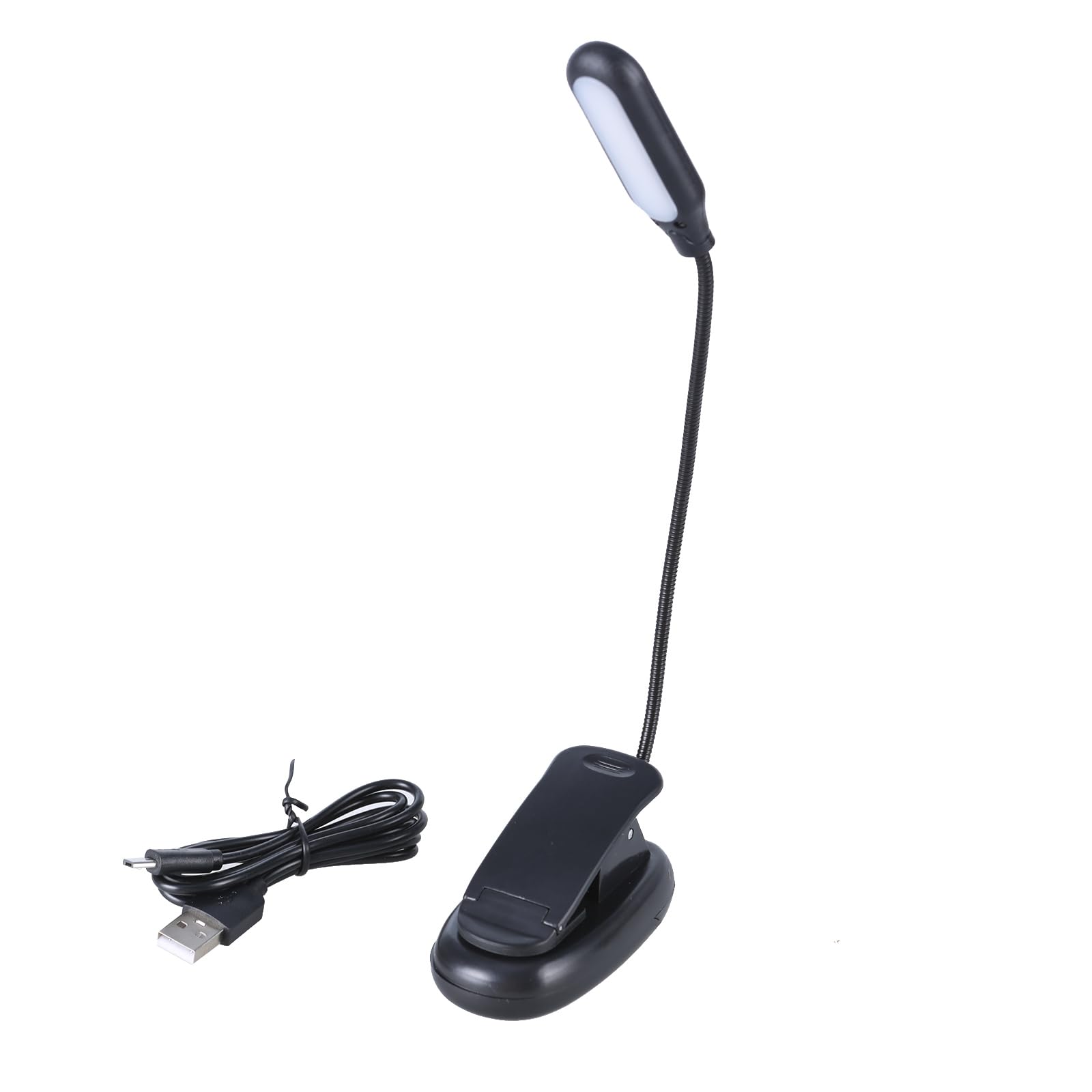 uikios LED Clip Desk Lamp Reading Light Lamp Eye Protective with 3 Dimmable Brightness 3 Light Modes Flexible Gooseneck