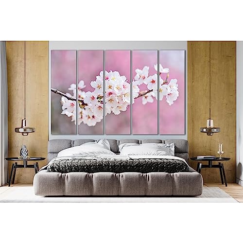 Impression sur toile fleurs de cerisier tableau grand format haut de gamme