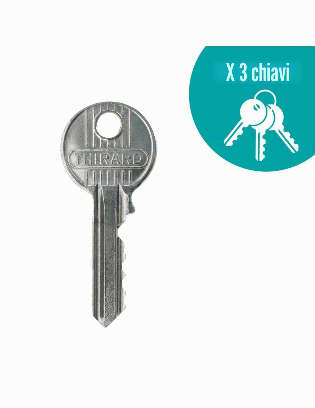 THIRARD - Serratura a Pomolo Apache - Cilindro 40 mm - Acciaio - Epoxy Oro - Sicurezza Porta d'Ingresso - Ø 23 mm - Cassa 90 x 60 mm - Giallo/Dorato - 3 Chiavi Dentate