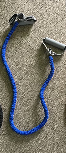 Therapists Choice Fabric Covered 48 Long Resistance Tubes Fitness Exercise Workout Tubes for Yoga Pilates Crossfit Gym (Blue Medium)