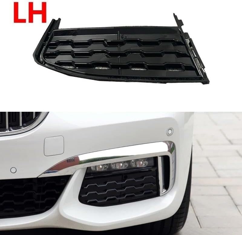 Cache antibrouillard pare-choc avant BMW G11 G12 protection calandre latérale robuste - 3