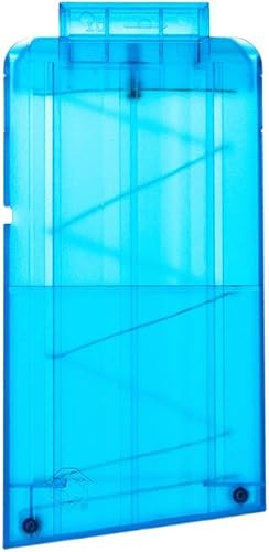 WORKER 10 dardos clip de recarga rápida para Nerf N-Strike Elite Color Azul Transparente