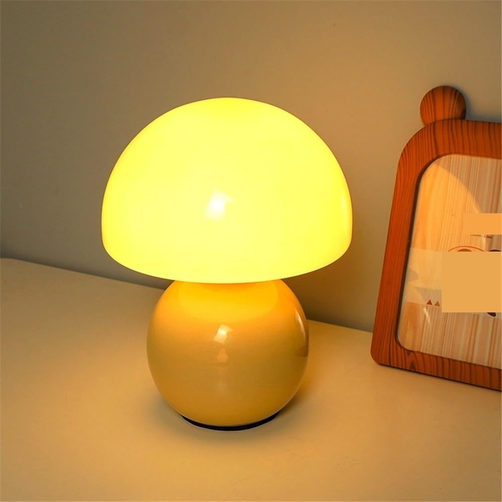 Lampka biurkowa Lampka nocna do sypialni, lampka stołowa, dekoracyjna szklana gabinetu Lampka nocna