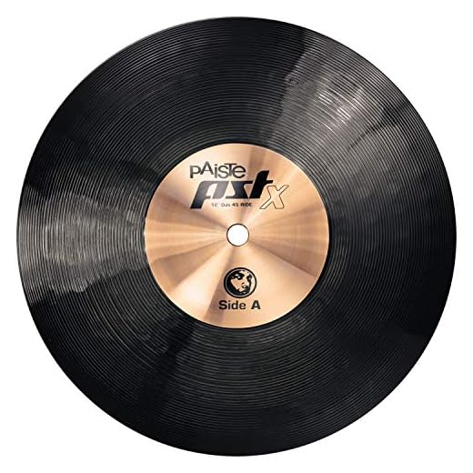 Paiste DJ's 45 Ride Cymbal, PST X Series, Percussion Instrument for Drums, 12"