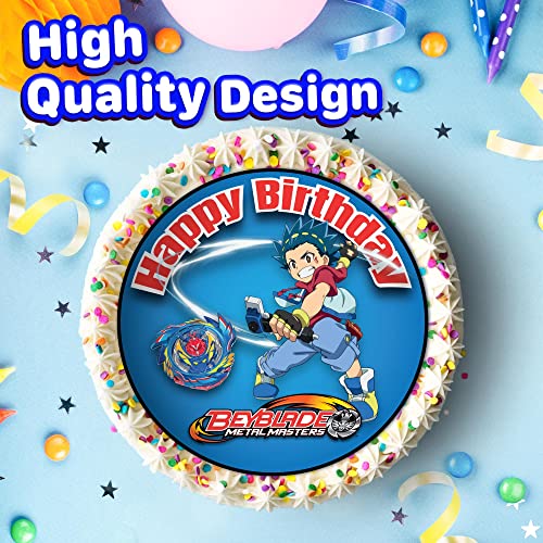 7.5 Inch Edible Cake Toppers – Beyblade Themed Birthday Party Collection Of Edible Cake Decorations #TOP1