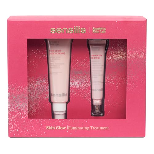 Sensilis - Pack Skin Glow Tratamiento Iluminador, Incluye Crema Facial Juicy Cream 50 ml y Contorno de Ojos K Eyes 15 ml, Hidrata, Revitaliza y Reduce la Coloración de las Ojeras