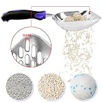 Cat Litter Scoop-Metal Cat Scooper-Long Handle Scoop,Cat Scooper-Poop Sifting-Mesh Shovel-Suitable for Cat Litter Box (Purple) - Image 3